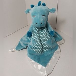 Douglas Baby Lil' Snugglers 143 Demitri Dragon Blue Lovey Security Blanket New
